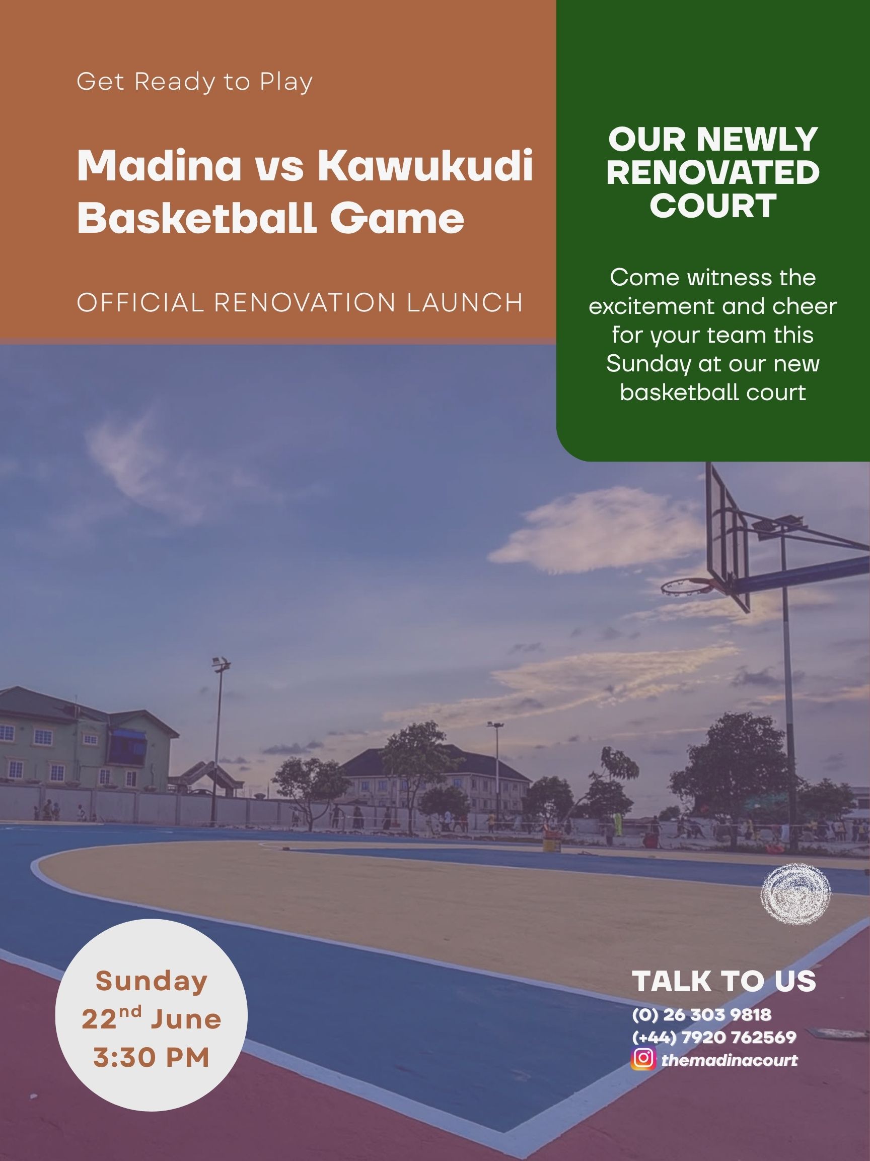 Madina vs Kawukudi launch game poster